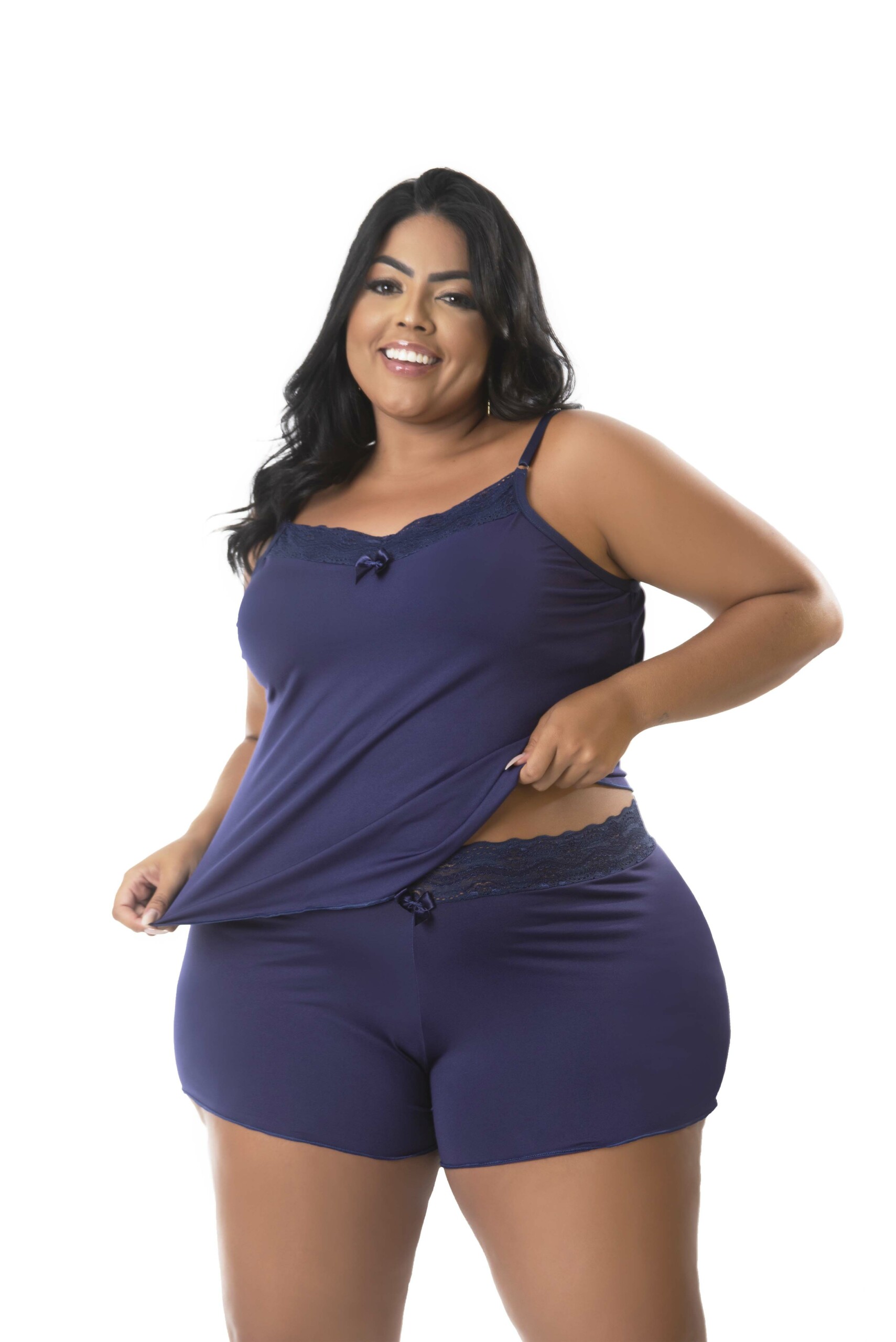 Baby Doll Plus Size com Renda - Liana