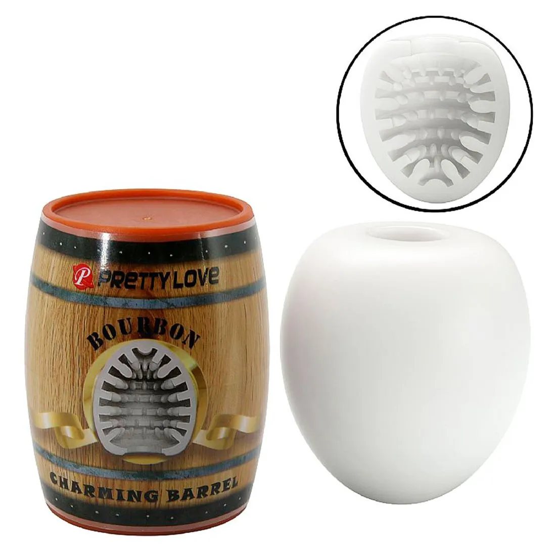 Masturbador Masculino em Formato de Barril Bourbon