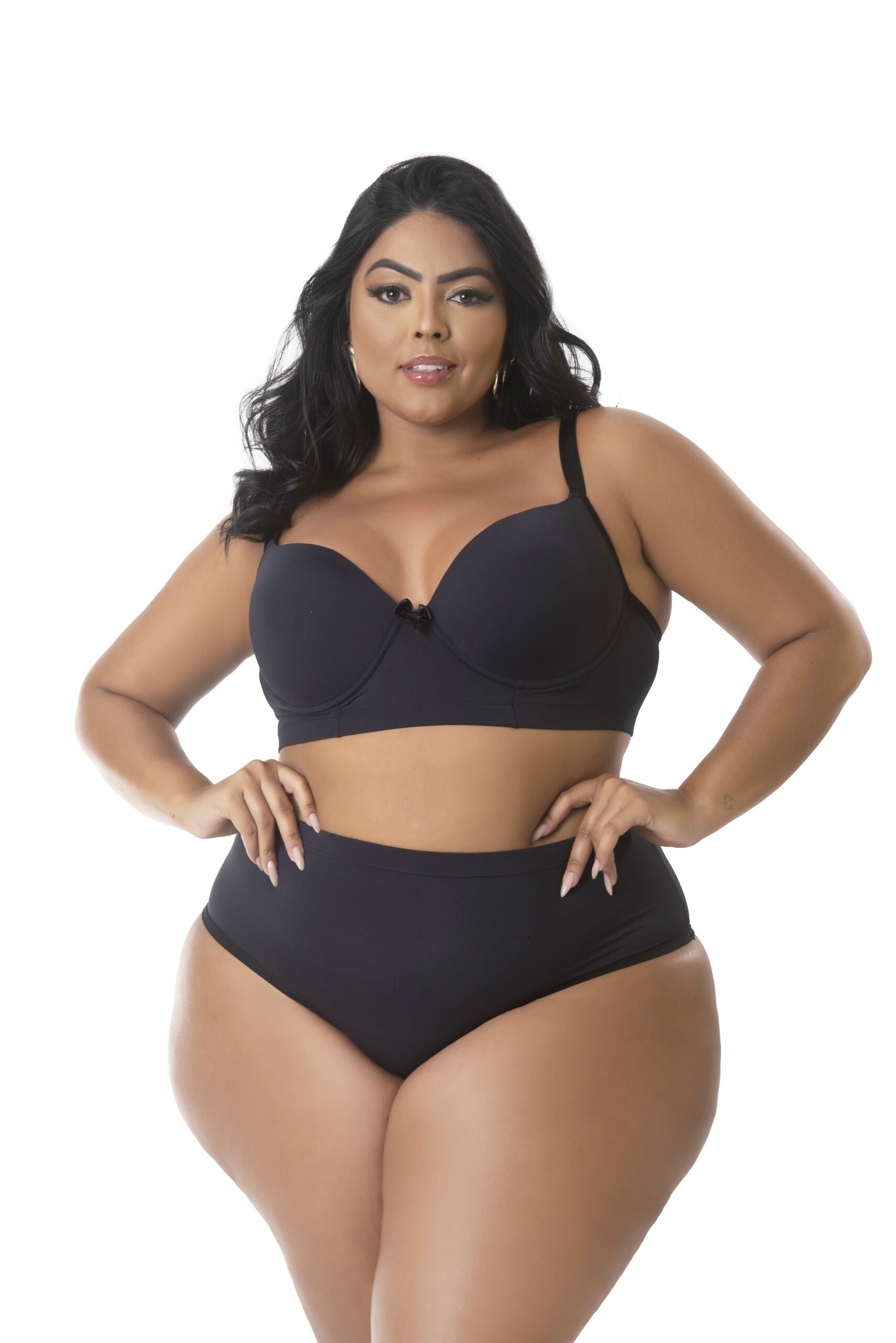Conjunto de lingerie reforçado Plus Size Lindsey